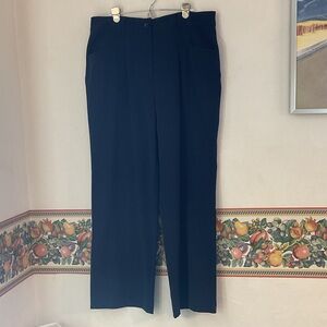 Counterparts Mid Rise Wide Leg Pants, Size 16, Navy, NWT